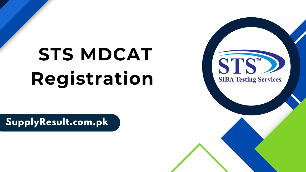 STS MDCAT Registration 2024 online Apply Last Date