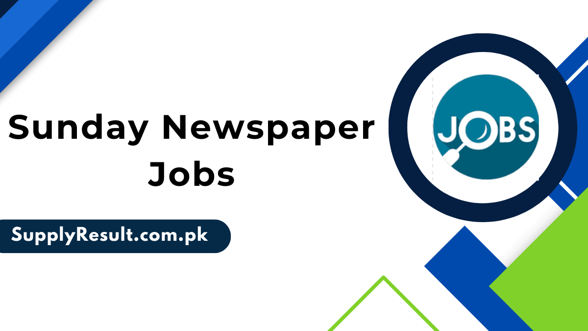 Sunday Newspaper Jobs 17 November 2024 Online Apply